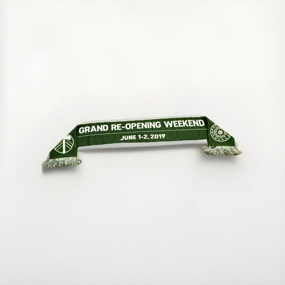 MLS Portland Timbers Scarf Grand ReOpening Weekend 2019 Providence Park 64x7 NWT